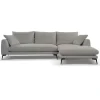 2,5-zits Loungebank Nottingham - Grijs (Lounge Rechts) - Loft24.nl