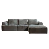2,5-zits Lounge/Hoekbank Canterbury - Grijs (Lounge Rechts) - Loft24.nl