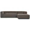 2,5- zits Lounge/Hoekbank Glasgow - Grijs (Lounge Links) - Loft24.nl