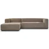 2,5- zits Lounge/Hoekbank Glasgow - Taupe (Lounge Rechts) - Loft24.nl