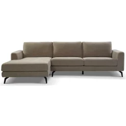 2,5-zits Lounge/Hoekbank Highlands - Lichtbruin (Lounge Links) - Loft24.nl