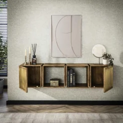 Zwevend Dressoir Brass 170cm - Loft24.nl