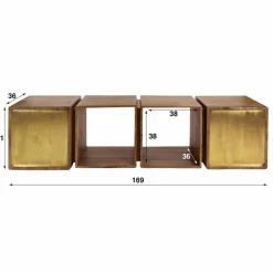 Zwevend Dressoir Brass 170cm - Loft24.nl