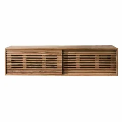 Zwevend TV-meubel Slide Acaciahout 150cm - Naturel - Loft24.nl