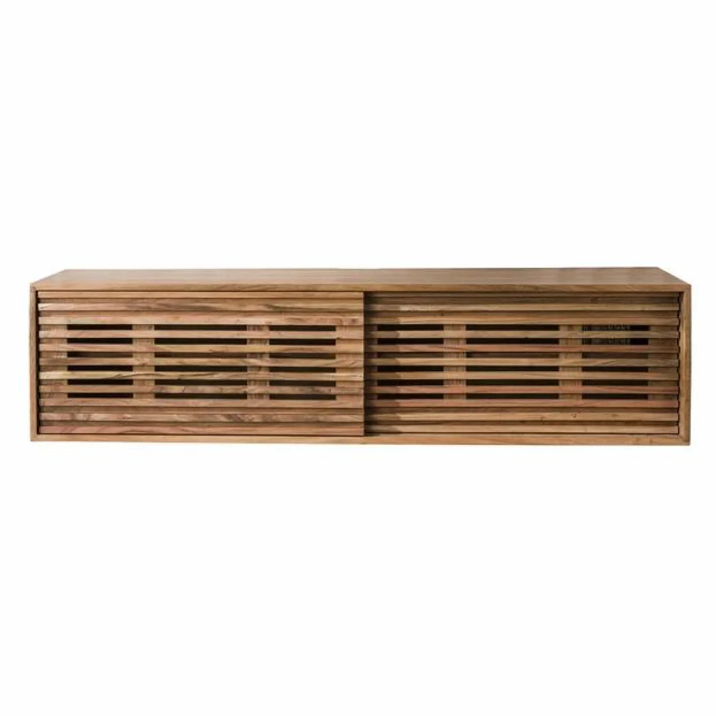 Zwevend TV-meubel Slide Acaciahout 150cm - Naturel - Loft24.nl